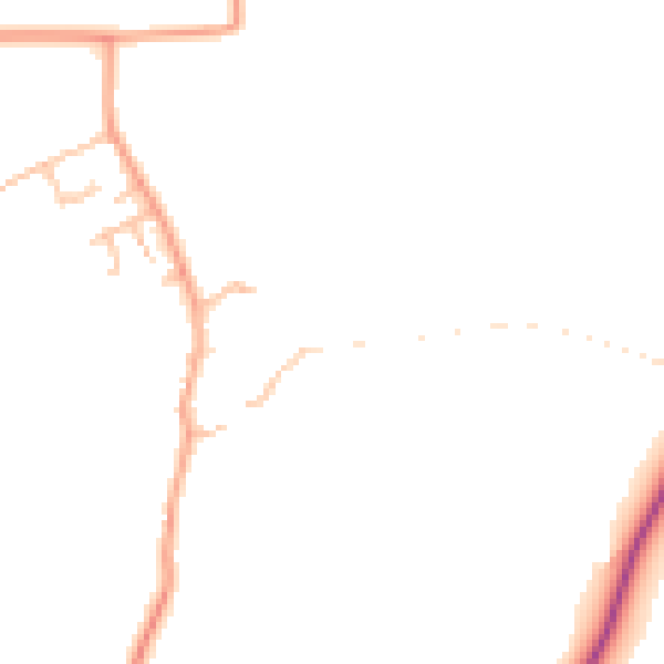 Daytime road noise heatmap for CV35 9AT