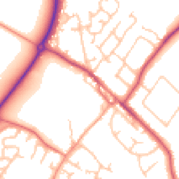 Daytime road noise heatmap for CV35 9LS
