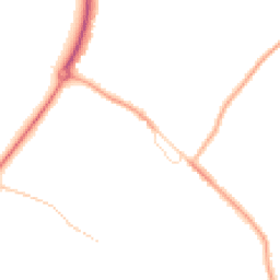Night-time road noise heatmap for CV35 9LS