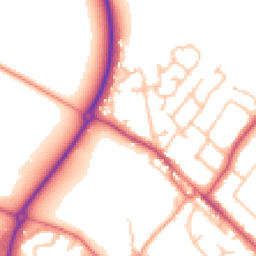 Daytime road noise heatmap for CV35 9LU