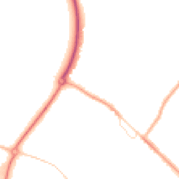 Night-time road noise heatmap for CV35 9LU
