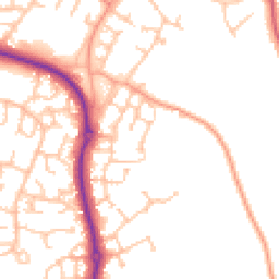 Daytime road noise heatmap for CV35 9LZ