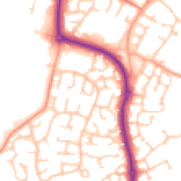 Daytime road noise heatmap for CV35 9NU