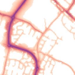 Daytime road noise heatmap for CV35 9PZ
