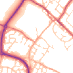 Daytime road noise heatmap for CV35 9QS