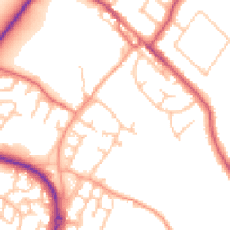 Daytime road noise heatmap for CV35 9QU