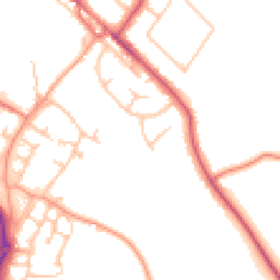 Daytime road noise heatmap for CV35 9RZ