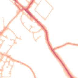 Daytime road noise heatmap for CV35 9SA