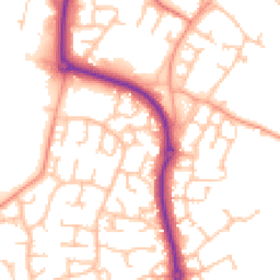Daytime road noise heatmap for CV35 9TE