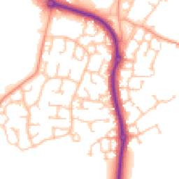 Daytime road noise heatmap for CV35 9TH