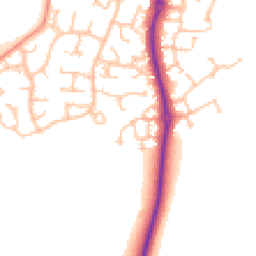 Daytime road noise heatmap for CV35 9UA