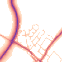 Daytime road noise heatmap for CV35 9UD