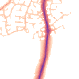 Daytime road noise heatmap for CV35 9UN