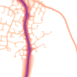 Daytime road noise heatmap for CV35 9UT