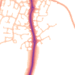 Daytime road noise heatmap for CV35 9UU