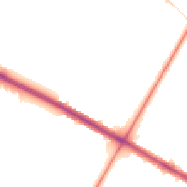 Night-time road noise heatmap for CV4 7AT