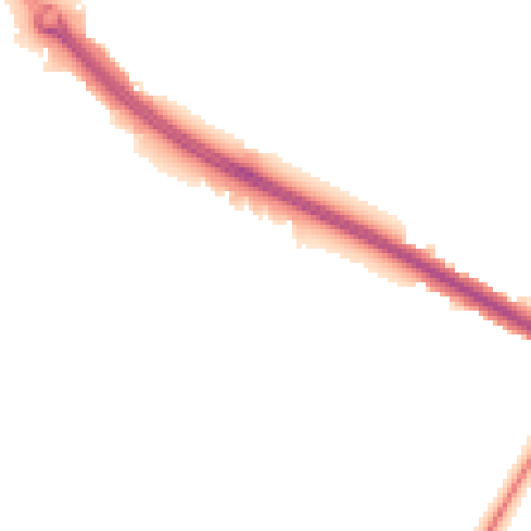 Night-time road noise heatmap for CV4 7BZ