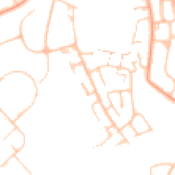 Daytime road noise heatmap for CV4 7DR