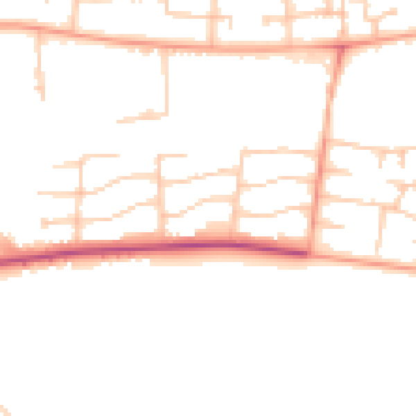 Daytime road noise heatmap for CV4 8BX