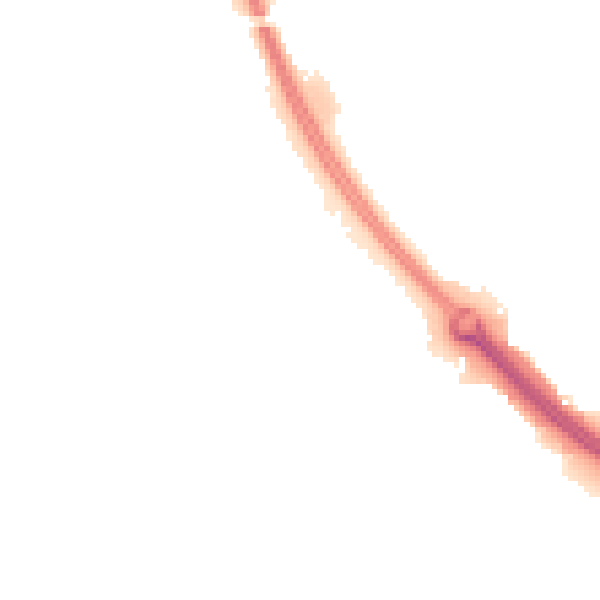 Night-time road noise heatmap for CV4 8DX