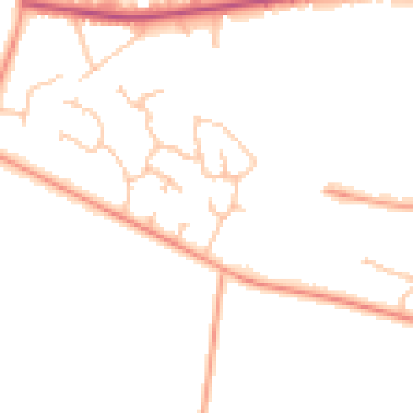 Daytime road noise heatmap for CV4 8GW