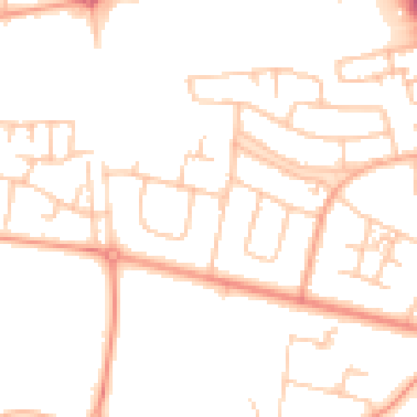 Daytime road noise heatmap for CV4 8HG