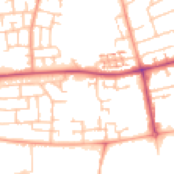 Daytime road noise heatmap for CV4 9GX