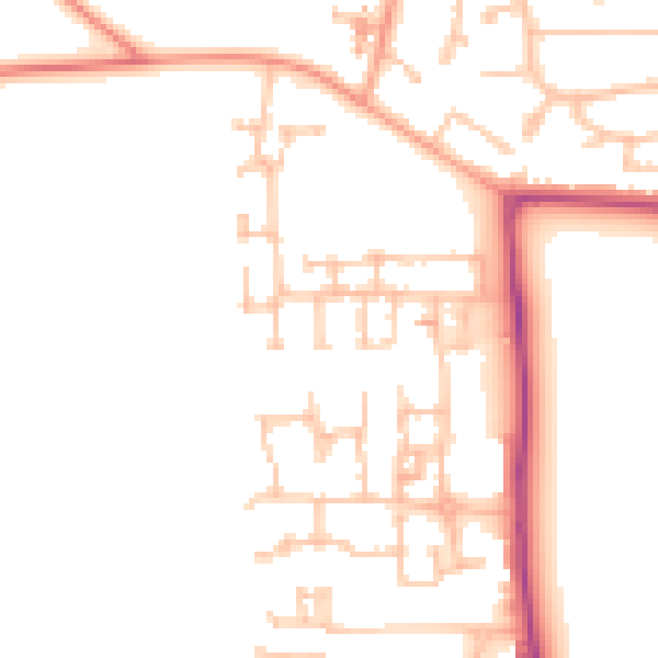 Daytime road noise heatmap for CV4 9ZW