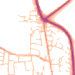 Daytime road noise heatmap for CV47 0ES