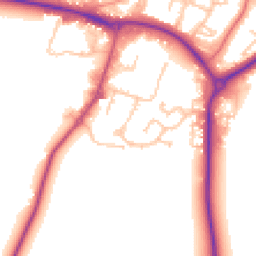 Daytime road noise heatmap for CV47 0FB
