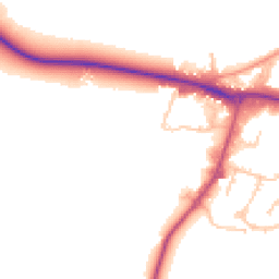 Daytime road noise heatmap for CV47 0FT