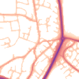 Daytime road noise heatmap for CV47 0HA
