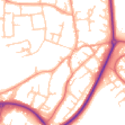 Daytime road noise heatmap for CV47 0HD