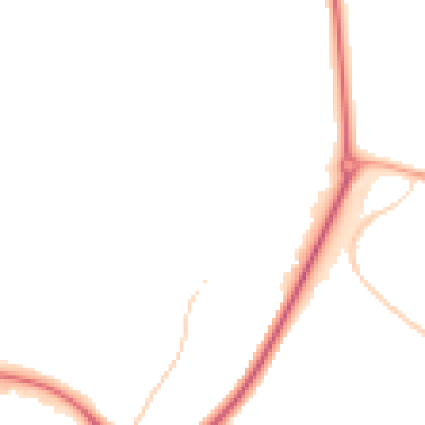 Night-time road noise heatmap for CV47 0HE