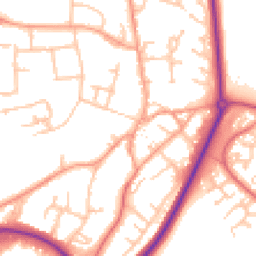Daytime road noise heatmap for CV47 0HF