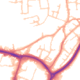 Daytime road noise heatmap for CV47 0HN