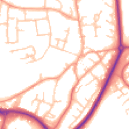Daytime road noise heatmap for CV47 0HQ