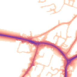 Daytime road noise heatmap for CV47 0HW