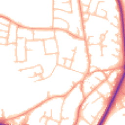Daytime road noise heatmap for CV47 0JB
