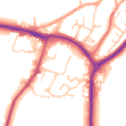 Daytime road noise heatmap for CV47 0JH