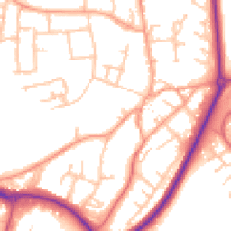 Daytime road noise heatmap for CV47 0JL