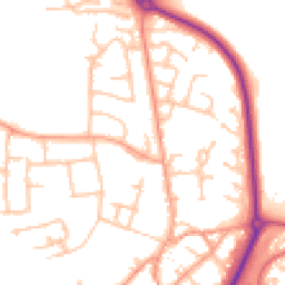 Daytime road noise heatmap for CV47 0JR