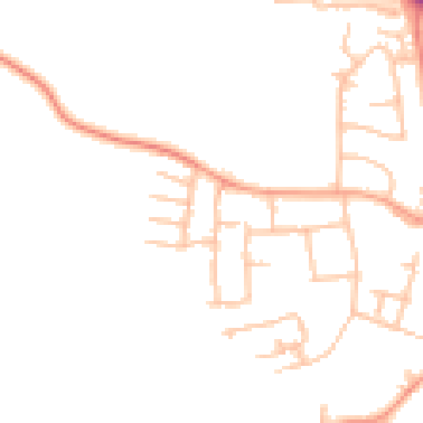 Daytime road noise heatmap for CV47 0LA
