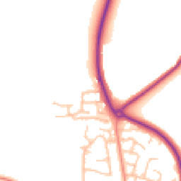 Daytime road noise heatmap for CV47 0ND