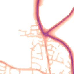 Daytime road noise heatmap for CV47 0NF