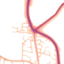 Daytime road noise heatmap for CV47 1AA