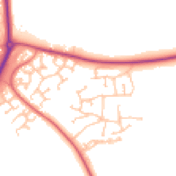 Daytime road noise heatmap for CV47 1AN