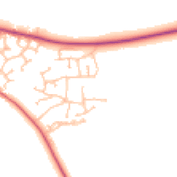 Daytime road noise heatmap for CV47 1AU