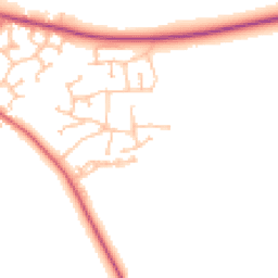 Daytime road noise heatmap for CV47 1AX