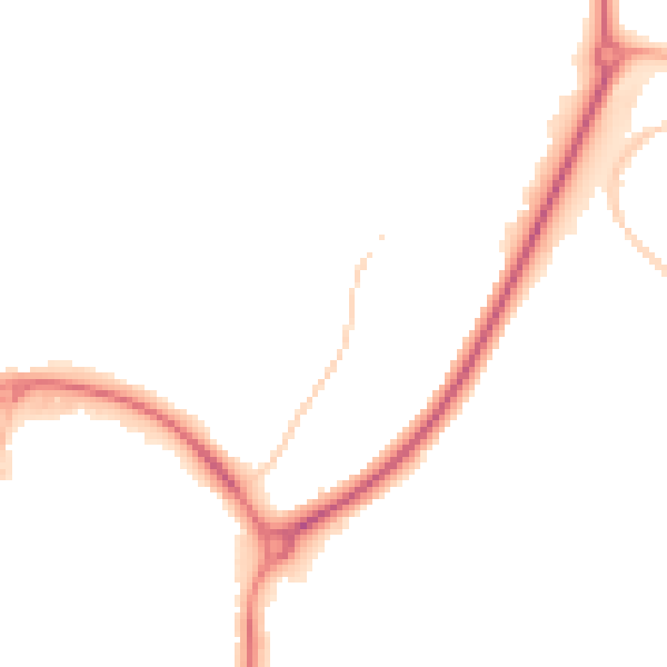 Night-time road noise heatmap for CV47 1BB